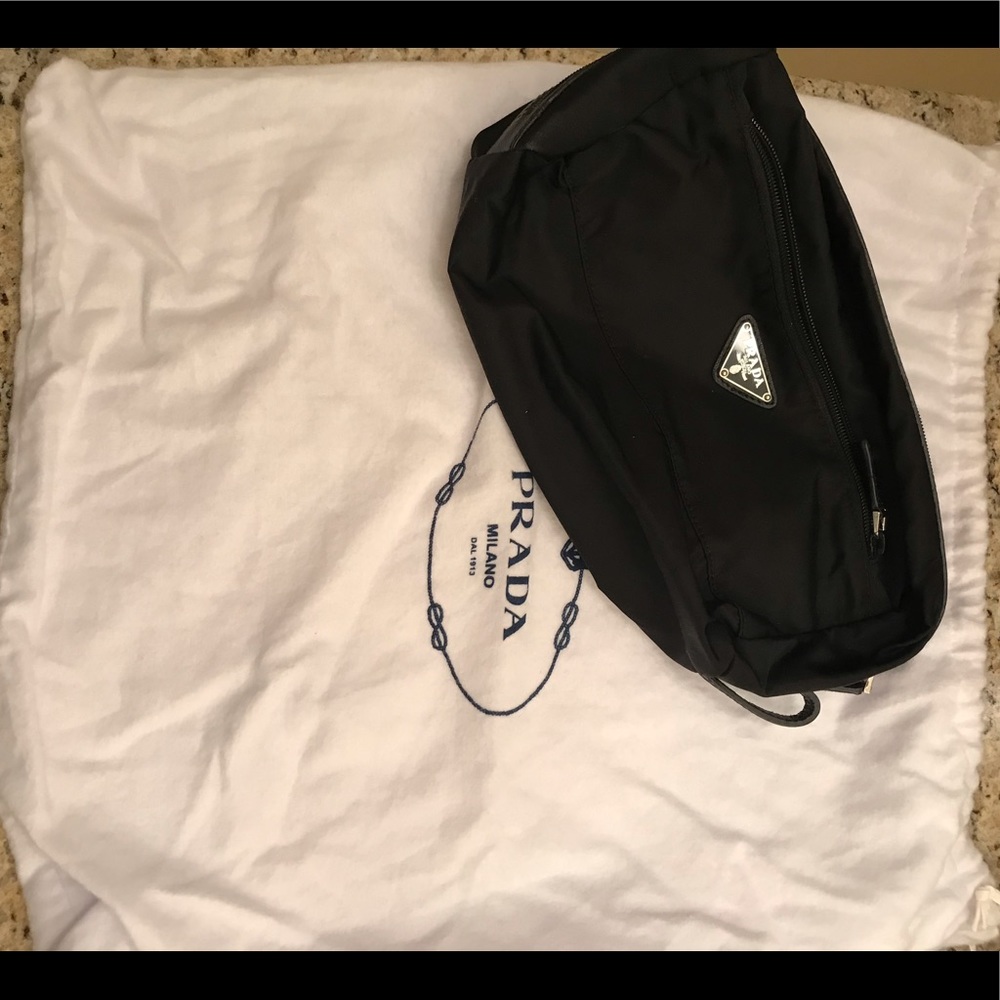 Prada cosmetic/toiletry bag